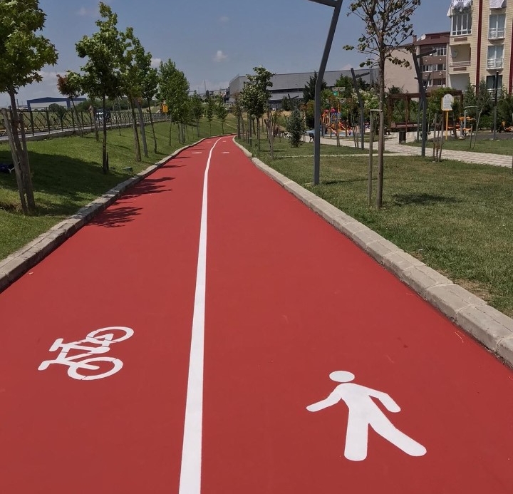 Akrilik yürüyüş bisikle yolu